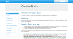 Desktop Screenshot of creativebucks.org.uk