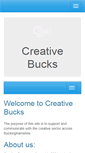 Mobile Screenshot of creativebucks.org.uk
